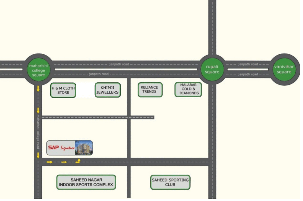 SAP Signature Location Map Bhubaneswar